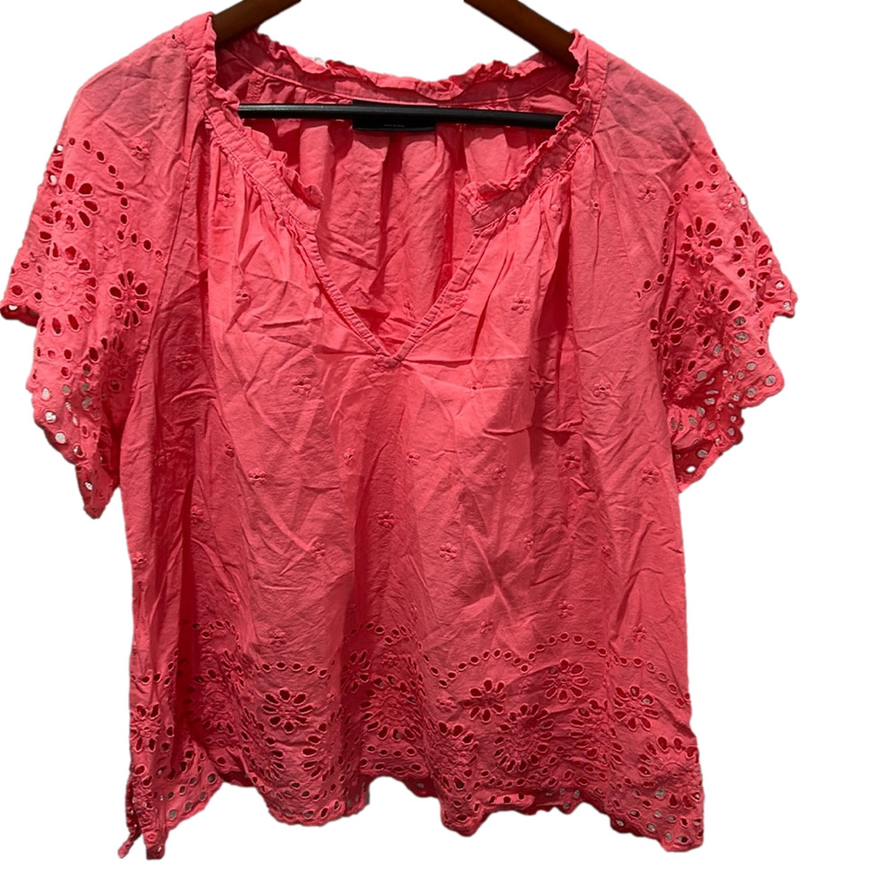 LANE BRYANT  light orange blouse size 14/16 GUC